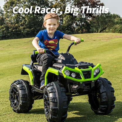 24V Kids ATV 4 Wheeler, Electric ATV Four Wheeler for Big Kids 3-8