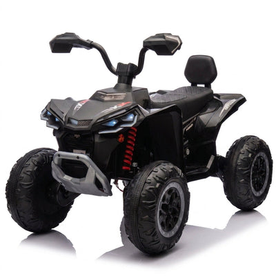 Kids Electric ATV Built for Outdoor Adventures, 12V Dual Motor, 2 Seater Design, Spring Suspension