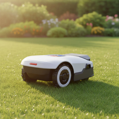 Robot Lawn Mower NO Wire - 0.9 Acre, Full Band Rtk+4-Eye Vision Robotic Lawnmower, Automatic Mapping, 30 Multi-Zone Management, Accurate Obstacle Avoidance, Intelligent Anti-Theft, APP Control