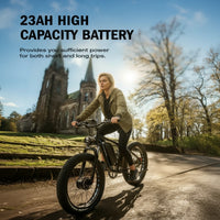 Electric Mountain Bike Built for Off-Road Adventures, 2000W Dual Motor, 52V 23AH Battery, 26 Inch Fat Tires
