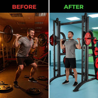 Fitness Equipment Strength Exercise Shoulder Press Smith Machine — Before & After