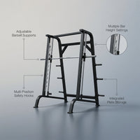 Fitness Equipment Strength Exercise Shoulder Press Smith Machine — infographic