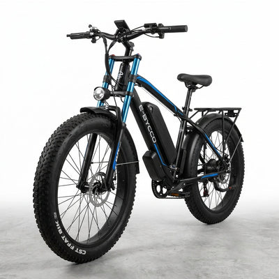 Electric Mountain Bike Built for Off-Road Adventures, 2000W Dual Motor, 52V 23AH Battery, 26 Inch Fat Tires