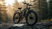 Off-Road Full Suspension Electric Bike 2000W Dual Motor 52V 23AH Battery Mountain Electric Bike 26 Inch Fat Tire Electric Bike — Lifestyle