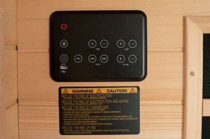 Blisspod | Vienna | Corner Spacious Far Infrared Sauna | Canadian Hemlock Wood | Ultra Low EMF | 12 Heaters | 4-5 Persons