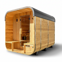 Traditional Cedar Sauna Built for Home Wellness, 4-6 Person Capacity, Electric Heater, WiFi Control, LED Lights
